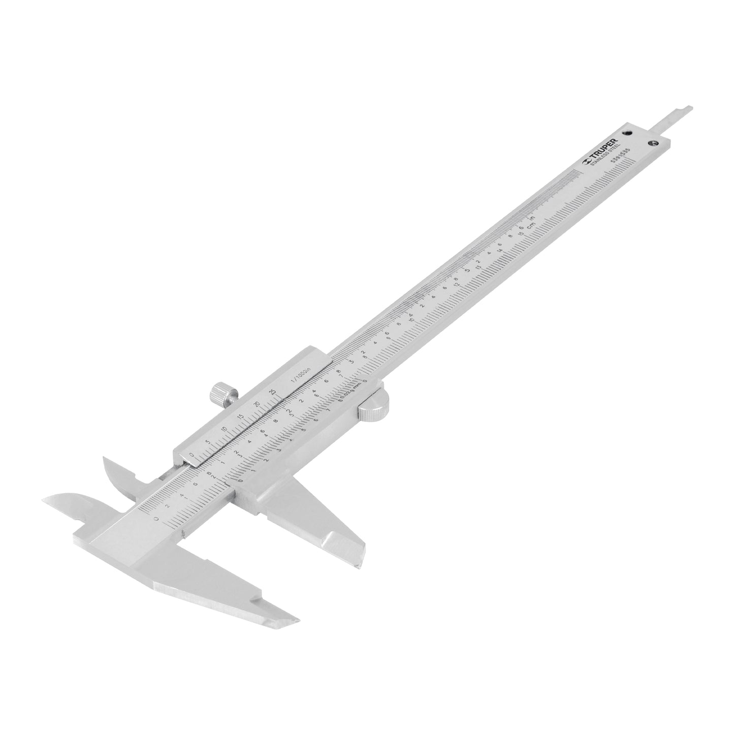 CALIBRADOR VERNIR ANALÒGICO 6'', ACERO INOX, STD Y MM, TRUPER 14394 *