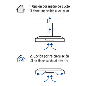 CAMPANA EXTRACTORA 60 CM, DE PARED, ACERO INOXIDABLE, FOSET 46536 N