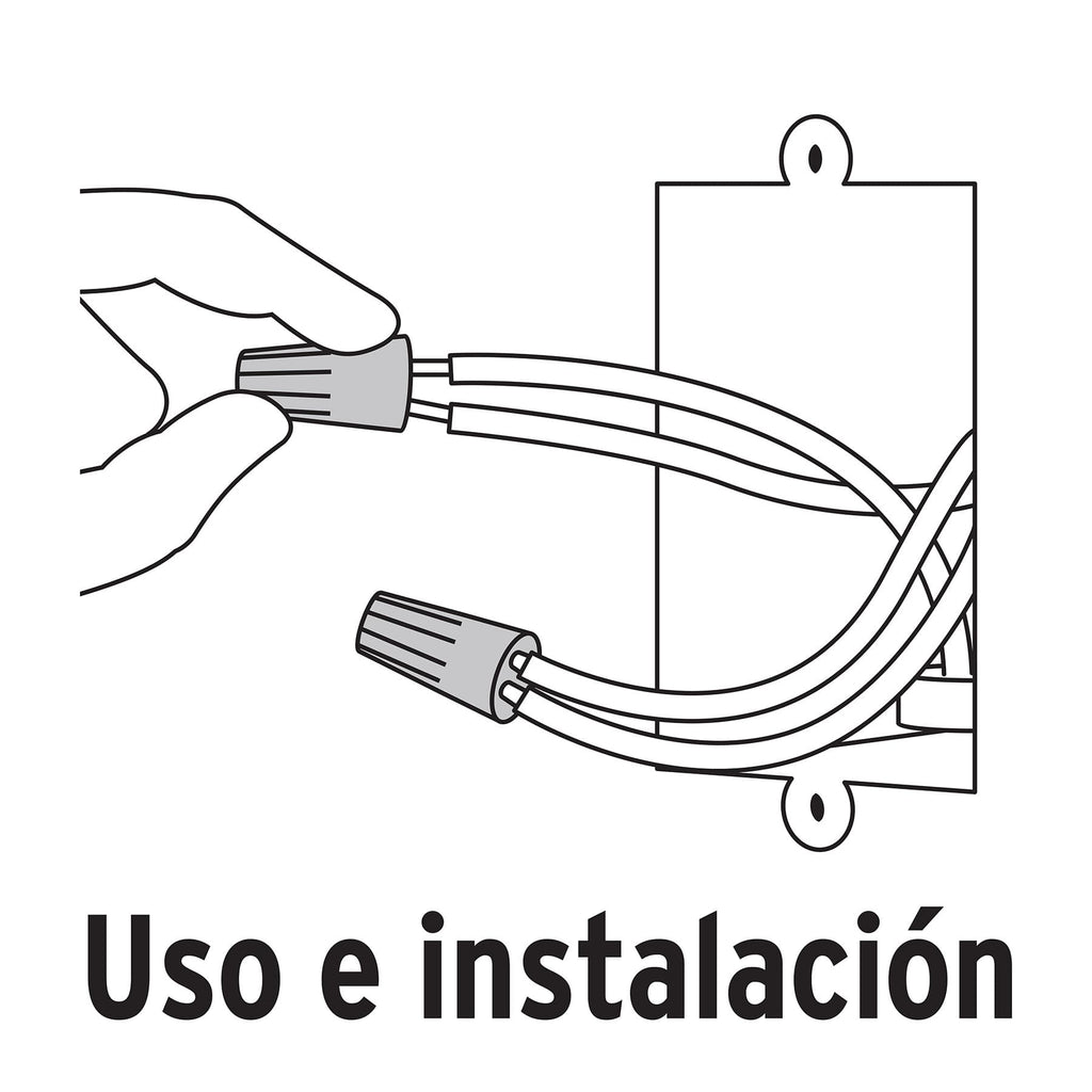 BOLSA CON 10 CAPUCHONES PARA CABLE, CALIBRE 12 A 10 A AWG 47328 *