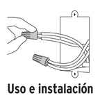 BOLSA CON 10 CAPUCHONES PARA CABLE, CALIBRE 12 A 10 A AWG 47328 *
