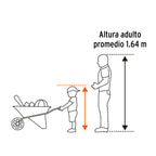 CARRETILLA PARA NIÑOS, CONCHA METÁLICA 54 X 40 CM, TRUPER 102996 *