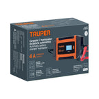 CARGADOR Y MANTENEDOR AUTOMÁTICO DE BATERÍAS 4 A, 6V Y 12V 104009 *