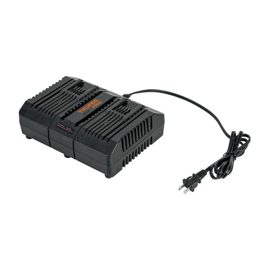 CARGADOR DUAL DE BATERÍAS DE ION LITIO 20V, TRUPER PRO P
