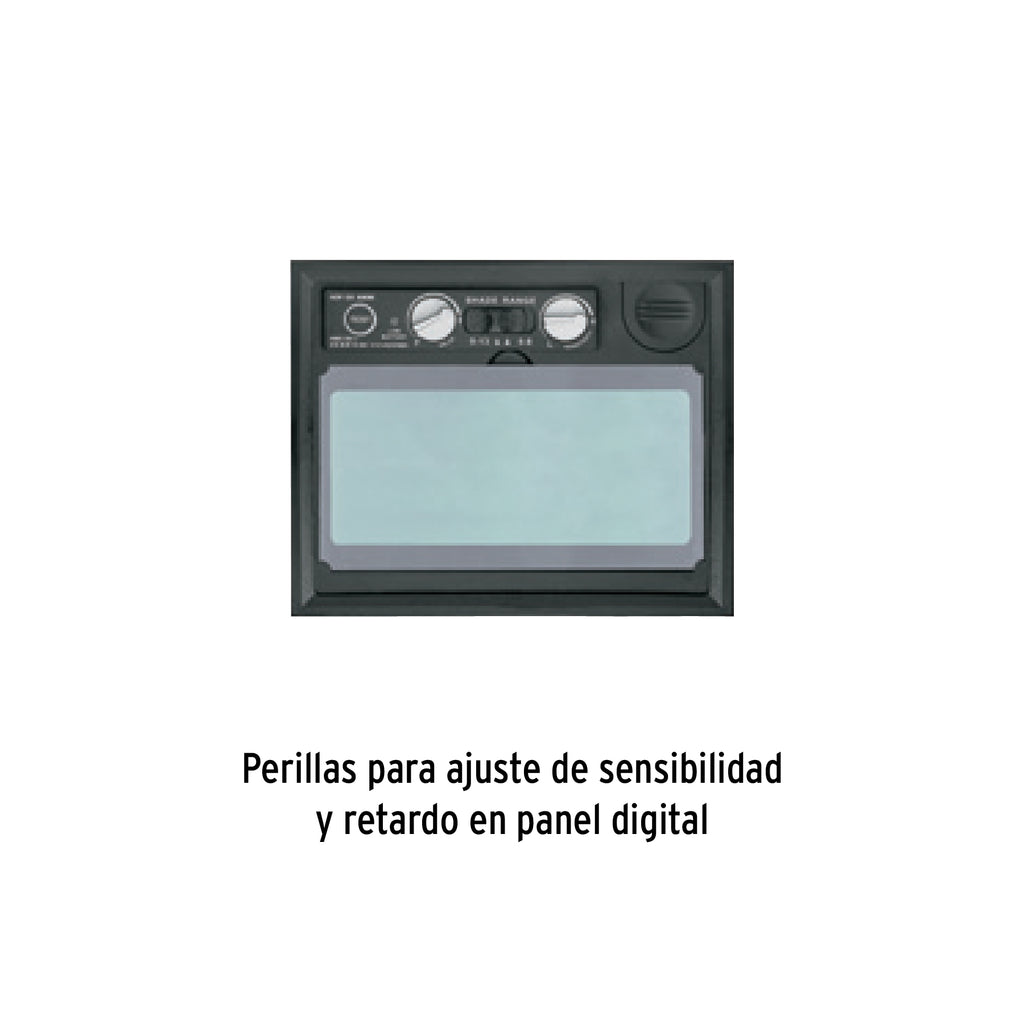 CARETA ELECTRÓNICA P/SOLDAR,PROFESIONAL,SOMBRA 9 A 13,TRUPER  102228 *