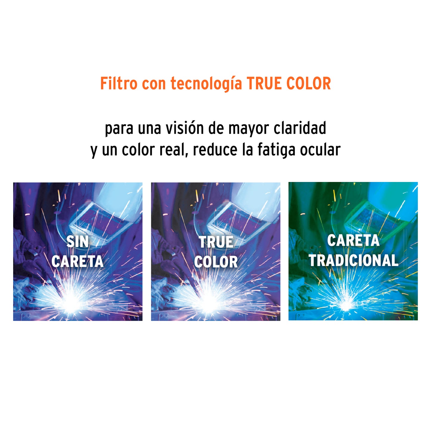 CARETA ELECTRÓNICA P/SOLDAR,PROFESIONAL,SOMBRA 9 A 13,TRUPER  102228 *