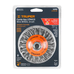 CARDA TIPO CÓNICO 4'' ALAMBRE TRENZADO, TRUPER 14190 *
