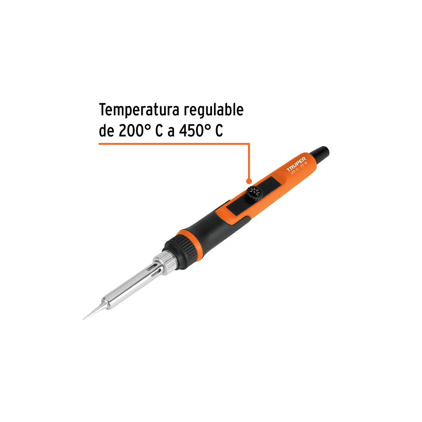 CAUTÌN PROFESIONAL ELECTRÒNICA DE 25W, TEMPERATURA REGULABLE  102509 *L