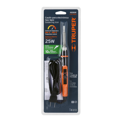 CAUTÌN PROFESIONAL ELECTRÒNICA DE 25W, TEMPERATURA REGULABLE  102509 *L