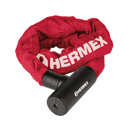 CANDADO CON CADENA FORRADA DE 10MM, HERMEX 49621 P