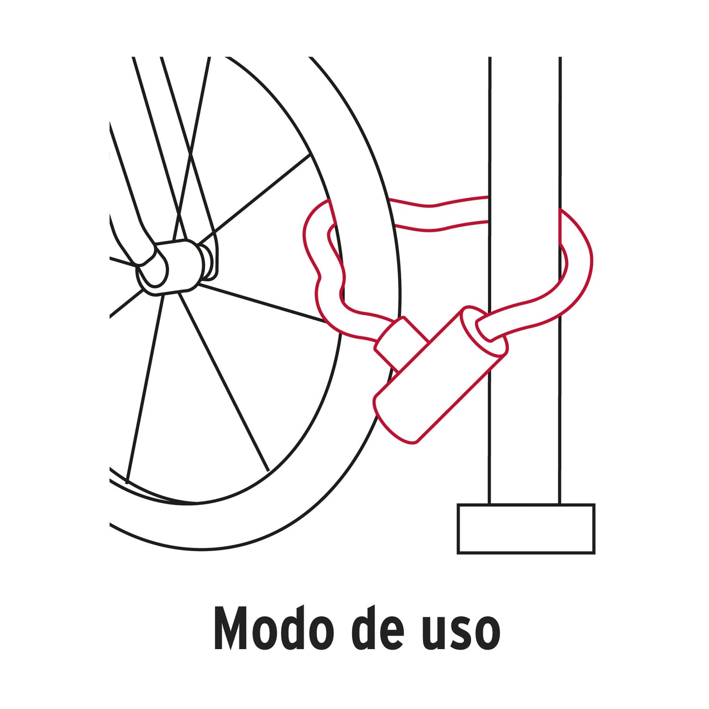 CANDADO CON CADENA FORRADA DE 10MM, HERMEX 49621 P
