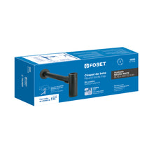 Cargar imagen en el visor de la galería, CÉSPOL DE BOTE 1 1/4&quot; NEGRO, PARA LAVABO 48269 P
