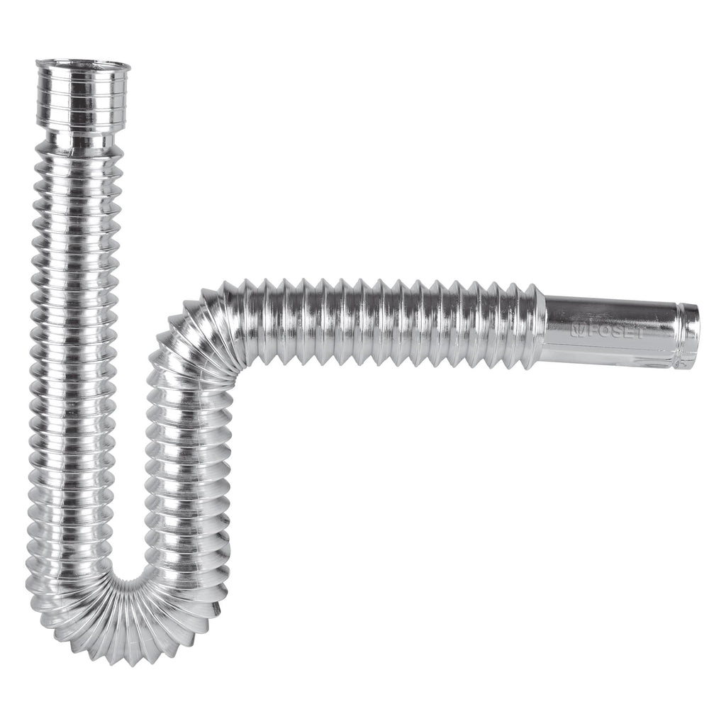 CÉSPOL FLEXIBLE, POLIETILENO CROMO, PARA LAVABO Y FREGADERO 49507 *