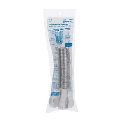 CÉSPOL FLEXIBLE, POLIETILENO CROMO, PARA LAVABO Y FREGADERO 49507 *