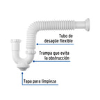 CÉSPOL RÍGIDO P/FREGADERO S/CONTRA, POLIPROPILENO, 1-1/2'  45317 *
