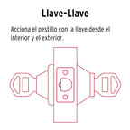 CERROJO LLAVE-LLAVE NEGRO, LLAVE TRADICIONAL, BASIC 26066 *