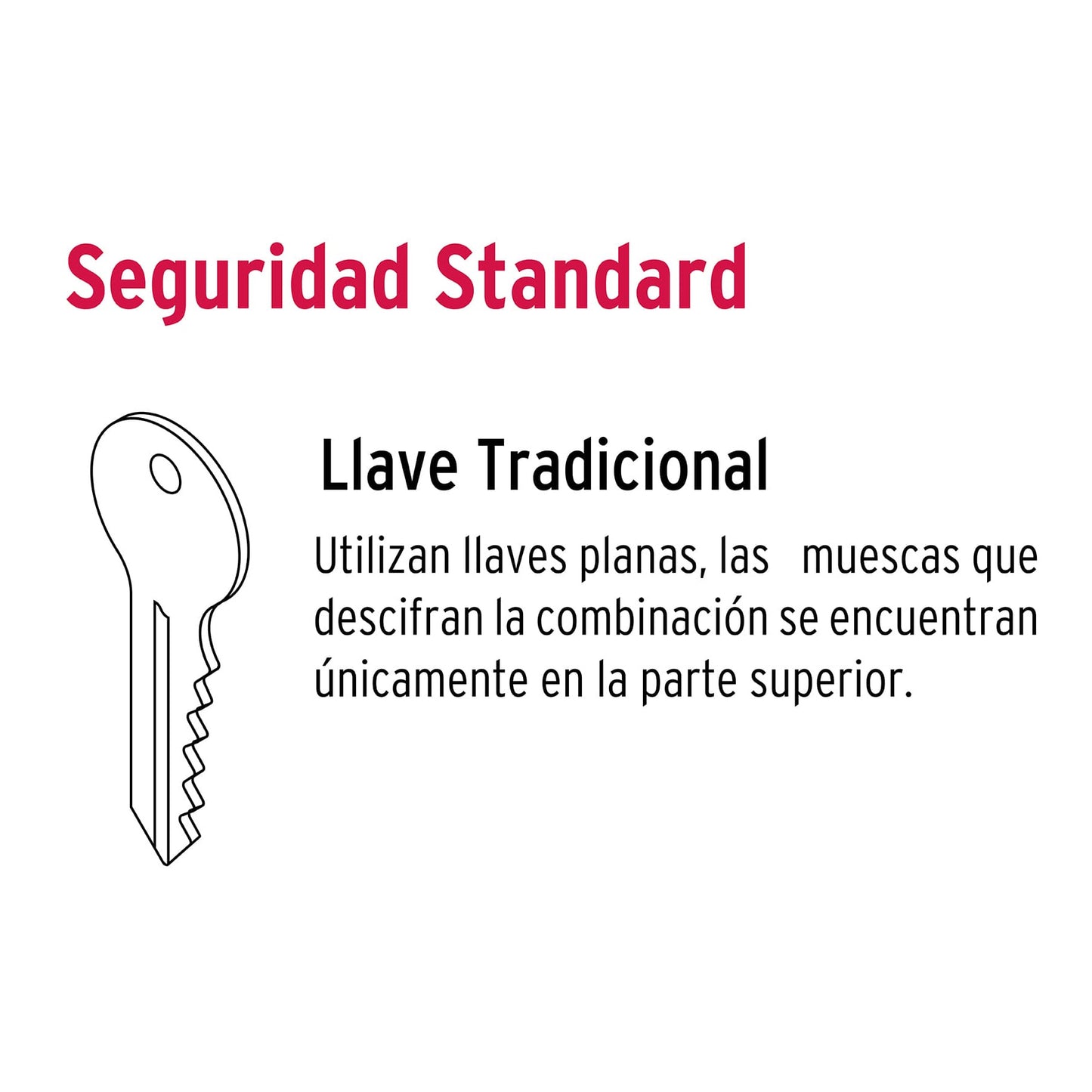 CERROJO LLAVE-LLAVE NEGRO, LLAVE TRADICIONAL, BASIC 26066 *