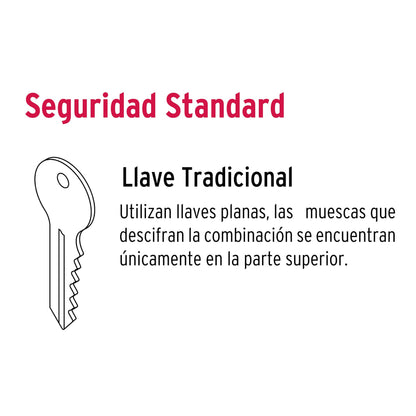 CERROJO LLAVE-LLAVE NEGRO, LLAVE TRADICIONAL, BASIC 26066 *