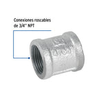 COPLE REFORZADO DE ACERO GALVANIZADO DE 3/4", FOSET 47551 *