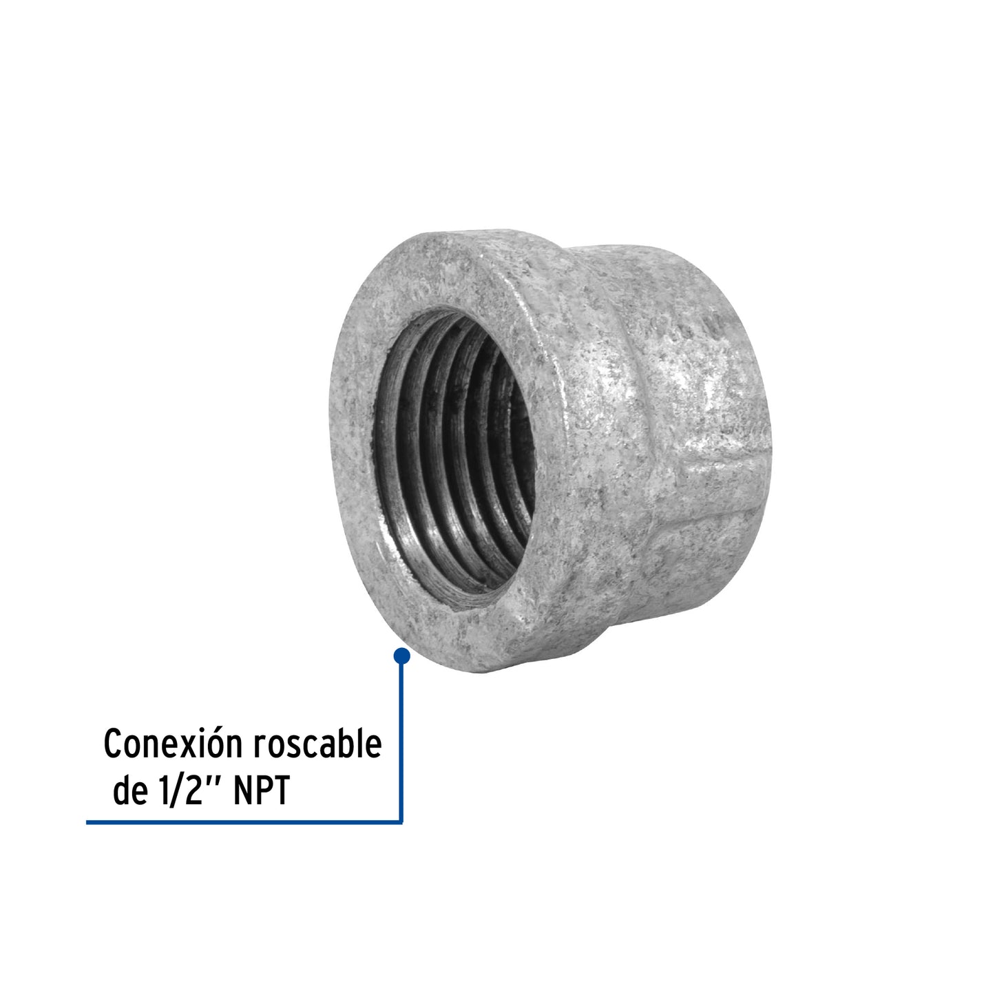 TAPÓN CAPA, ACERO GALVANIZADO, 1/2'' FOSET 47491 *