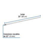 Niple de acero galvanizado 1/2 x 35", FOSET 48823 *