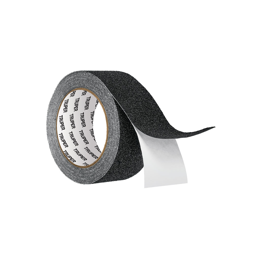 ROLLO DE 5 M DE CINTA ANTIDERRAPANTE NEGRA 50MM CON ABRASIVO 12532 *