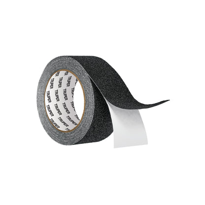 ROLLO DE 5 M DE CINTA ANTIDERRAPANTE NEGRA 50MM CON ABRASIVO 12532 *