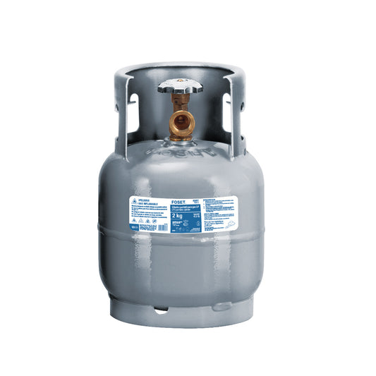CILINDRO PORTÁTIL PARA GAS LP, 2KG (4.5LB) FOSET 45887 *
