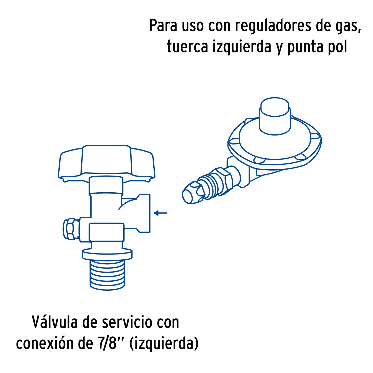 CILINDRO PORTÁTIL PARA GAS LP, 2KG (4.5LB) FOSET 45887 *