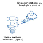 CILINDRO PORTÁTIL PARA GAS LP, 4KG (9LB) FOSET 45888 *
