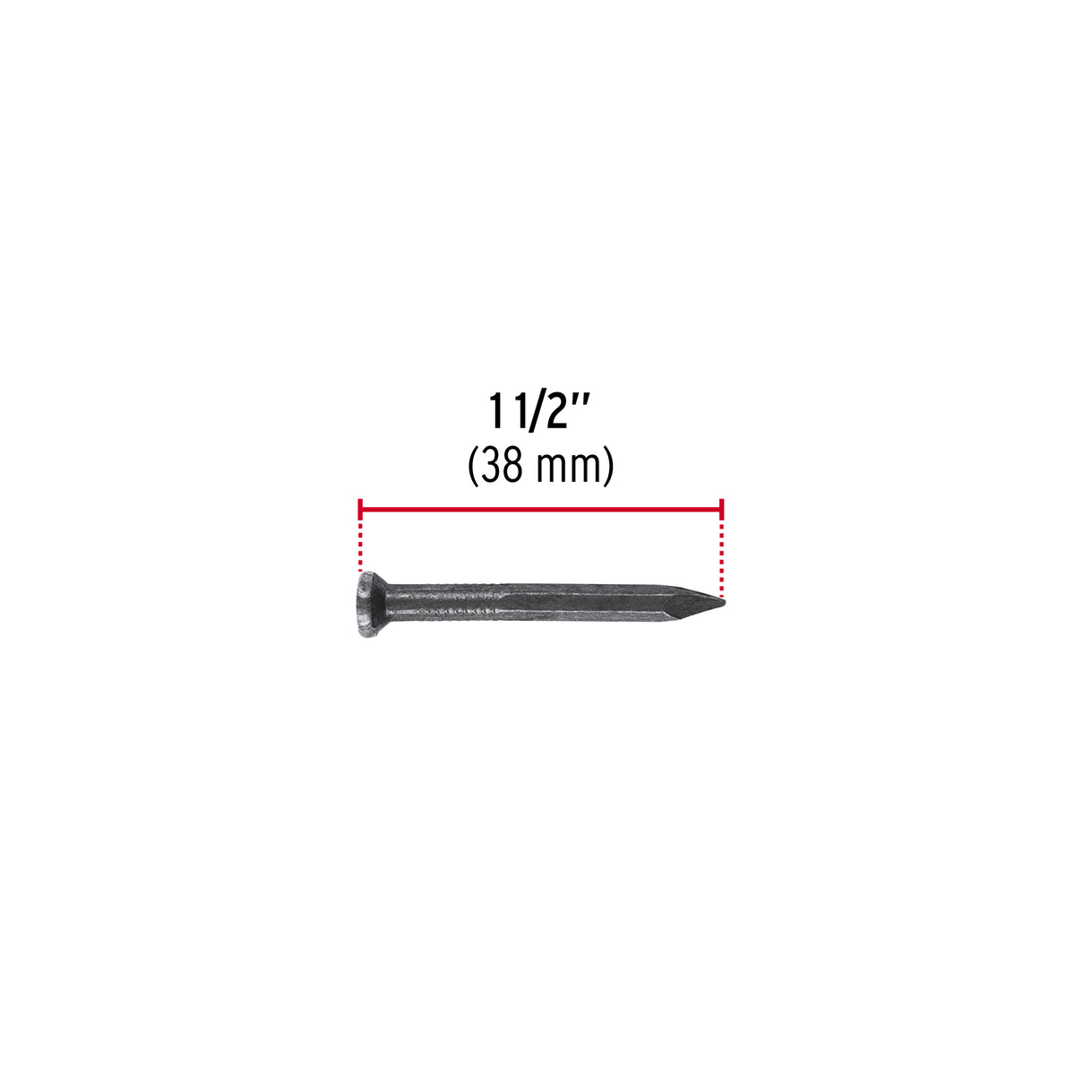 Blíster con 20 clavos negros para concreto 1-1/2", FIERO 40223