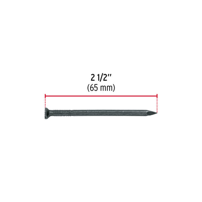 Blíster con 15 clavos negros para concreto 2-1/2", FIERO 40220