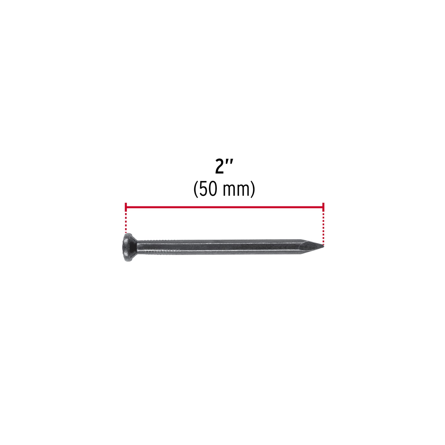 Blíster con 20 clavos negros para concreto 2", FIERO 40221