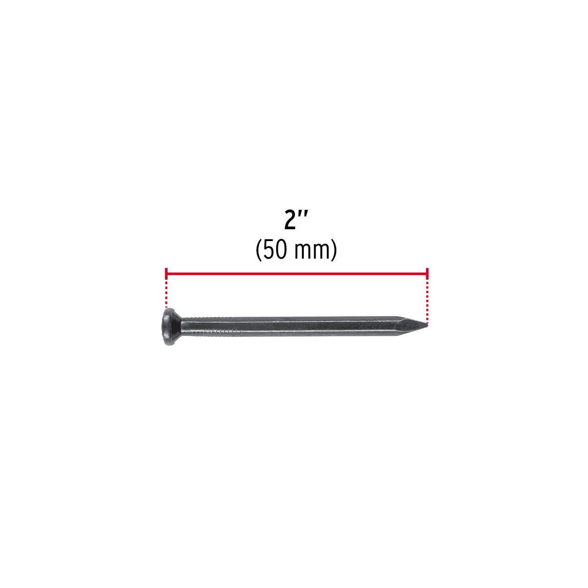Blíster con 20 clavos negros para concreto 2", FIERO 40221