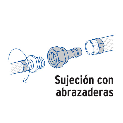 ADAPTADOR INSERCION ROSCA INTERIOR DE 1/2'' X 1/2'', FOSET 48580 P
