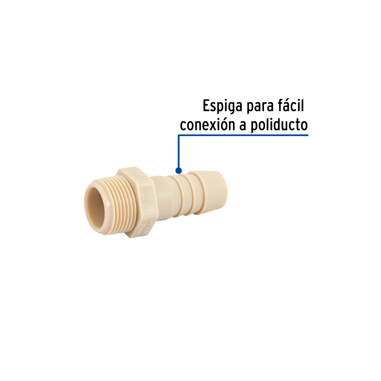 ADAPTADOR INSERCIÓN ROSCA EXTERIOR DE 3/4" X 3/4", FOSET 48575 *