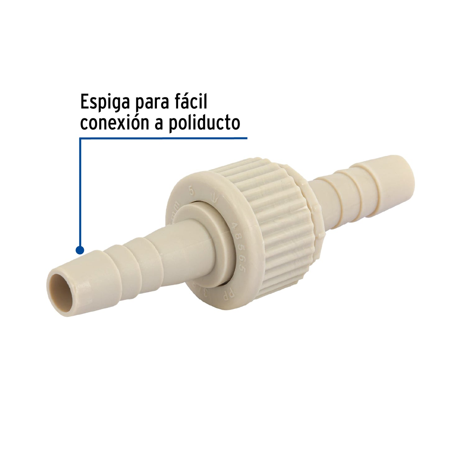 Juego de conectores de 3/8" de polipropileno, FOSET 48565