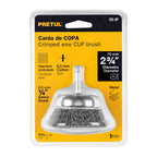 CARDA DE COPA 2-3/4' ALAMBRE GRUESO PARA TALADRO, PRETUL 21005 *