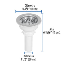 Cargar imagen en el visor de la galería, CONTRACANASTA 3-1/2&#39; INOX, INSTALAFÁCIL, TUBO PLÁSTICO,FOSET 47451 P
