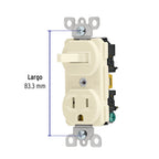 INTERRUPTOR C/CONTACTO, STANDARD, MARFIL 46001 P