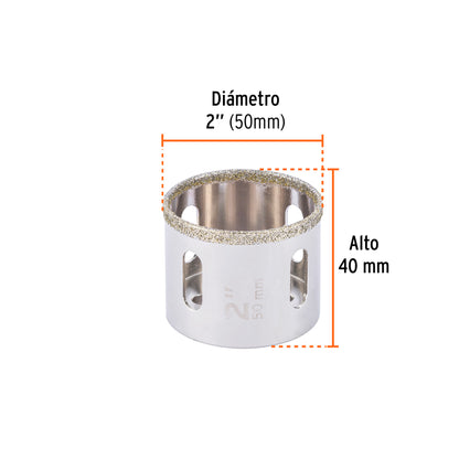 BROCASIERRA DIAMANTE 2" BORDE CONTINUO, TRUPER 17132 *