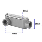 CONDULET 1/2" CONEXIÓN TIPO LR, VOLTECK 46973 *