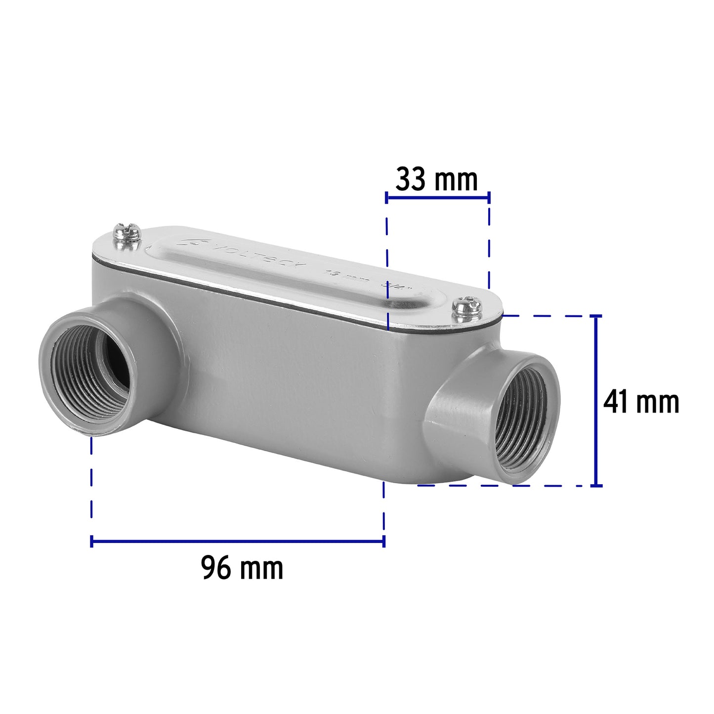 Condulet 3/4" conexión tipo LR, VOLTECK 46974 *