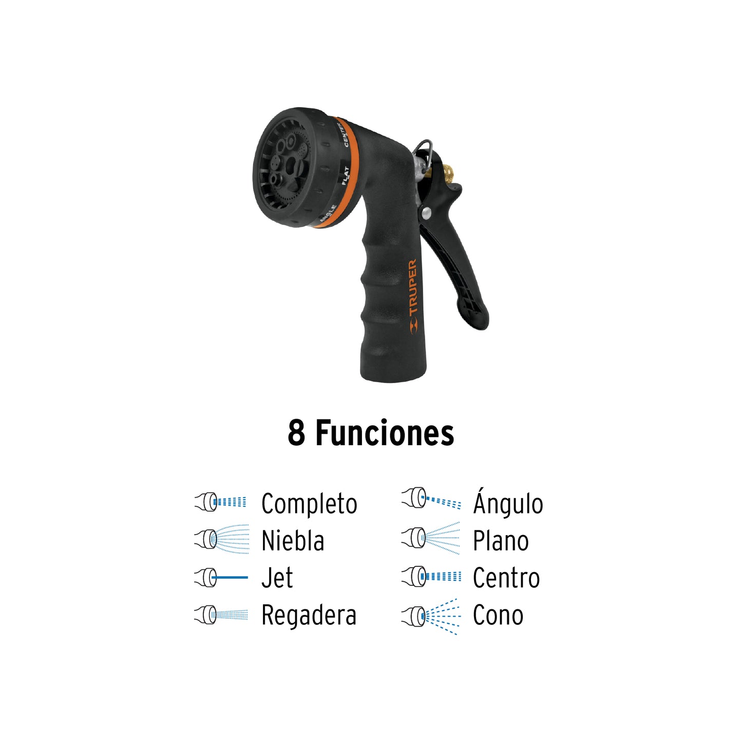 COMBO MANGUERA Y PISTOLA DE RIEGO, 20 M TRUPER 10864 *
