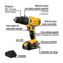 Cargar imagen en el visor de la galería, COMBO ROTOMARTILLO/DESTORNILLADOR IMPACTO INAL, 20V, PRETUL 29020 P
