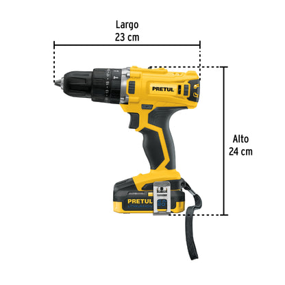 COMBO ROTOMARTILLO/DESTORNILLADOR IMPACTO INAL, 20V, PRETUL 29020 *L