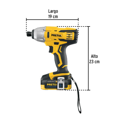 COMBO ROTOMARTILLO/DESTORNILLADOR IMPACTO INAL, 20V, PRETUL 29020 *L