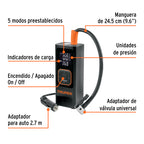 INFLADOR DE AIRE INALÁMBRICO PORTÁTIL 150 PSI, TRUPER 104020 *