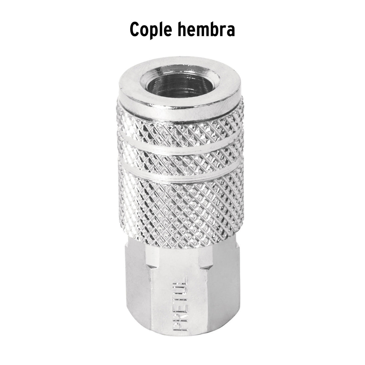 COPLE ACERO, CUERDA 1/4NPT, HEMBRA, PRETUL 27028 *
