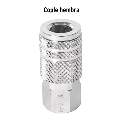 COPLE ACERO, CUERDA 1/4NPT, HEMBRA, PRETUL 27028 *