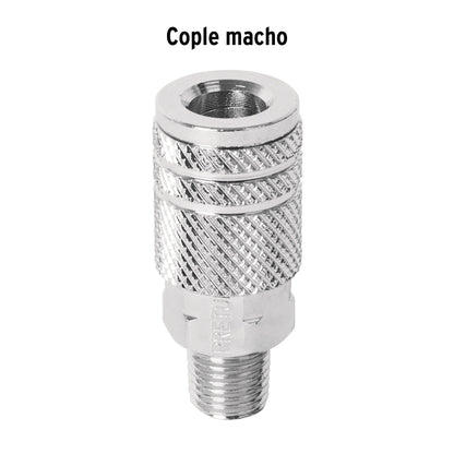 COPLE ACERO, CUERDA 1/4NPT, MACHO, PRETUL 27029 *